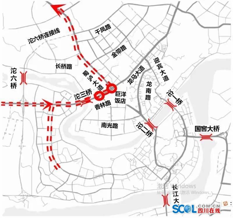 沱江三桥及东桥头交通出现拥堵主要原因是江阳半岛出城经蜀泸大道往